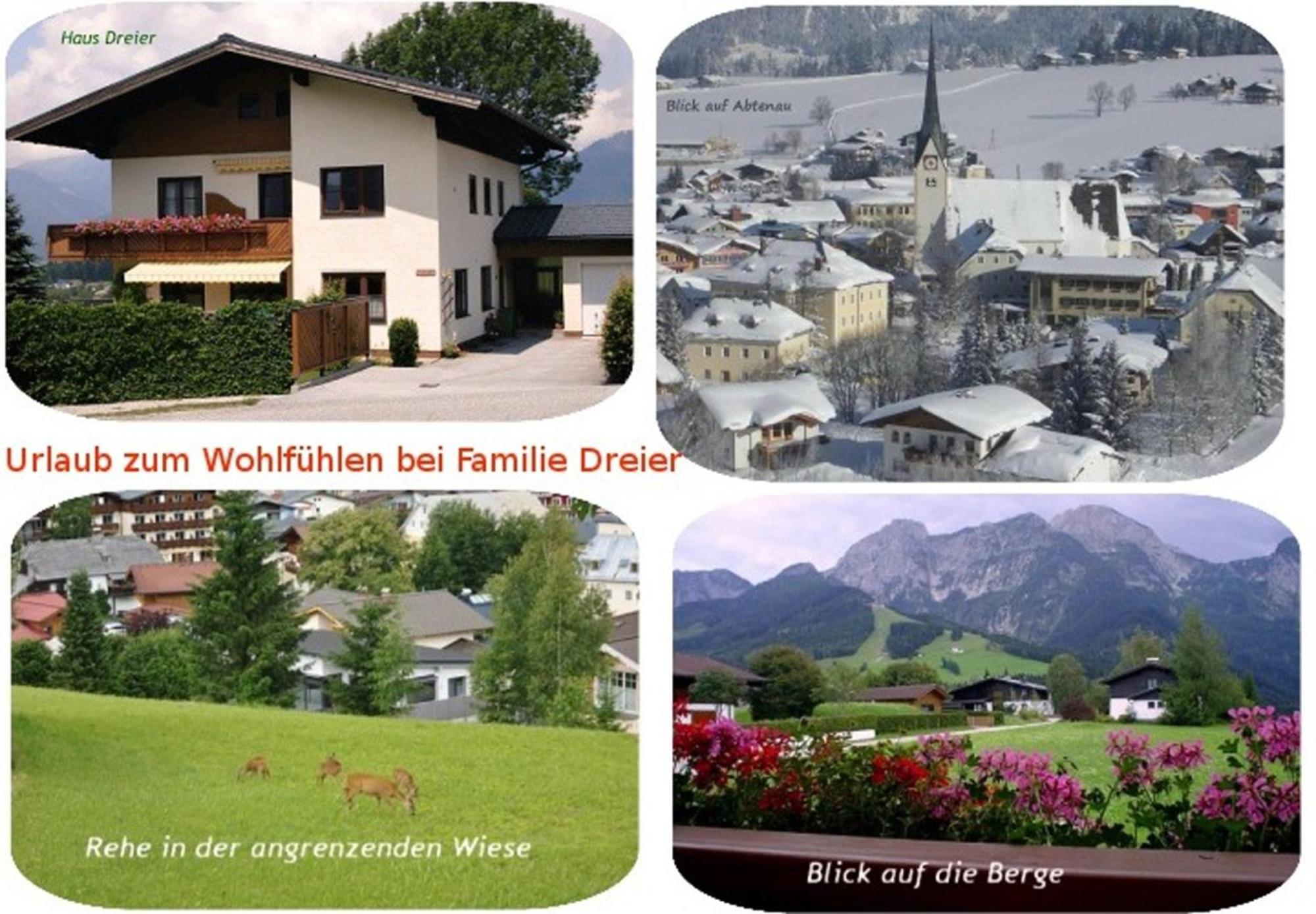 Apartment Dreier - Salzburger Land อับเทเนา ภายนอก รูปภาพ